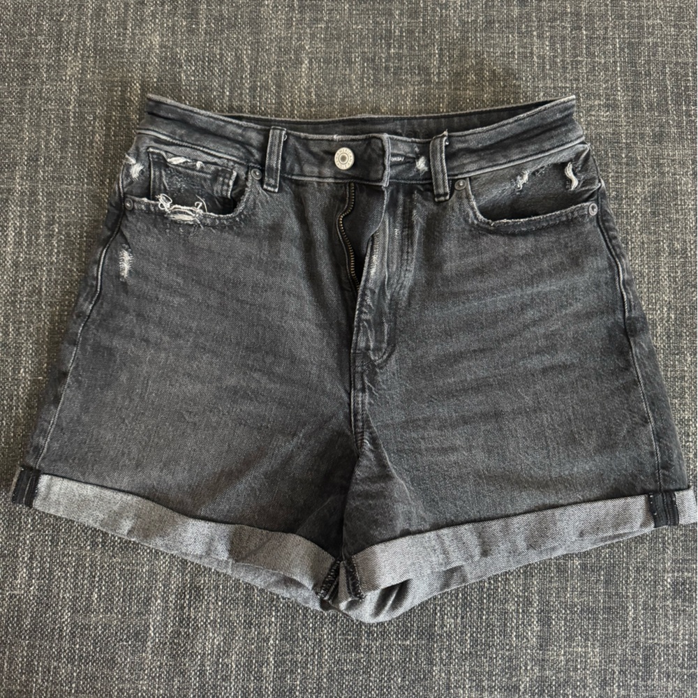 American Eagle Black Denim Shorts